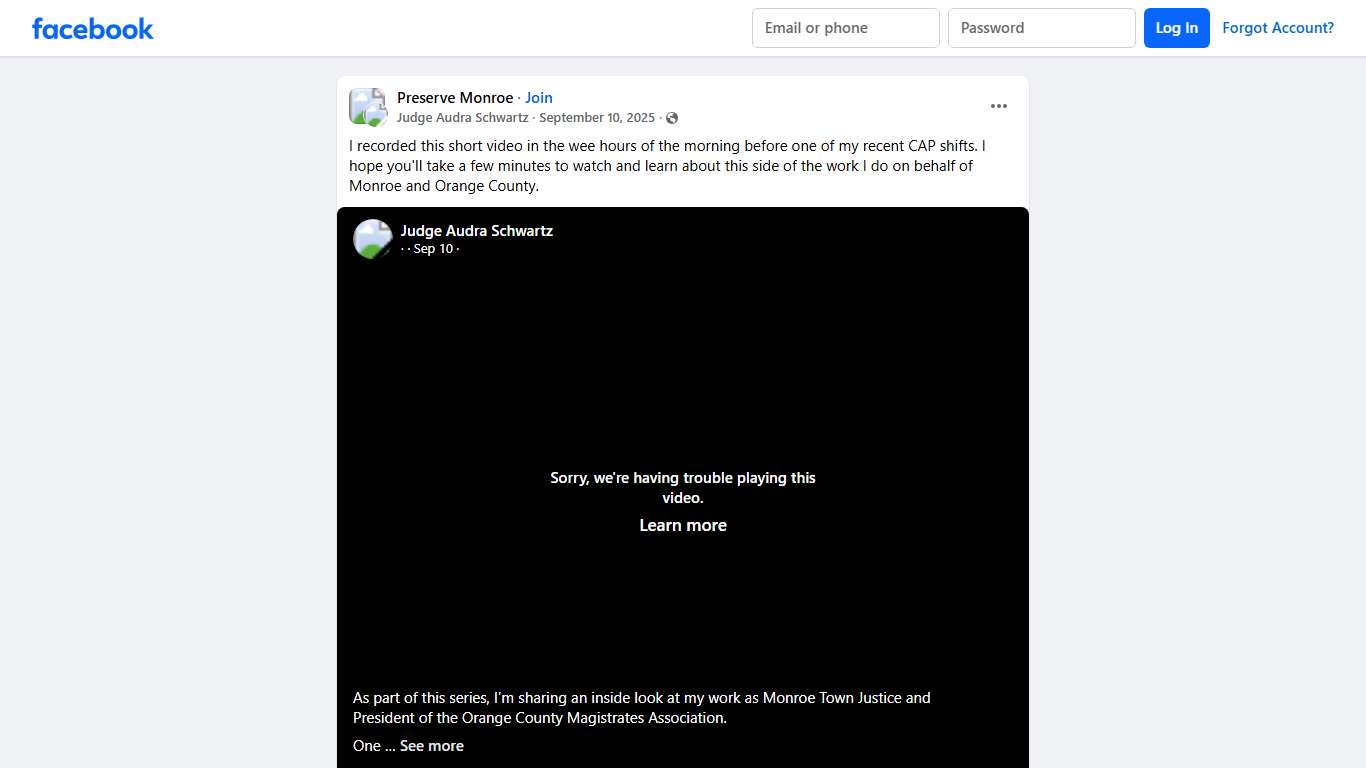 Preserve Monroe I recorded this short video in the wee hours of the morning before one of my recent CAP shifts Facebook